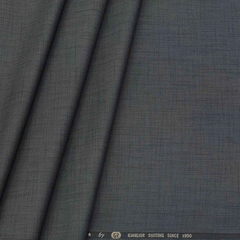Trouser Fabric Gr Gwalior Poly Viscose Textured Colour Dark Silver Grey