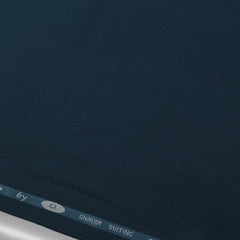 Trouser Fabric Gr Gwalior Poly Viscose Designer Dobby With Check Colour Prussian Blue