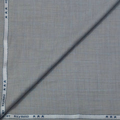 Trouser Fabric Raymond Poly Viscose Mild Check Colour Silver Grey