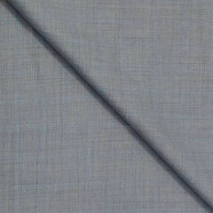 Trouser Fabric Raymond Poly Viscose Mild Check Colour Silver Grey