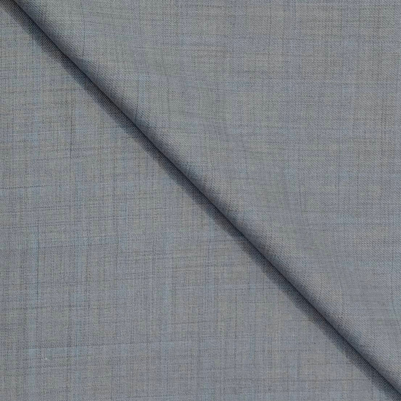 Trouser Fabric Raymond Poly Viscose Mild Check Colour Silver Grey