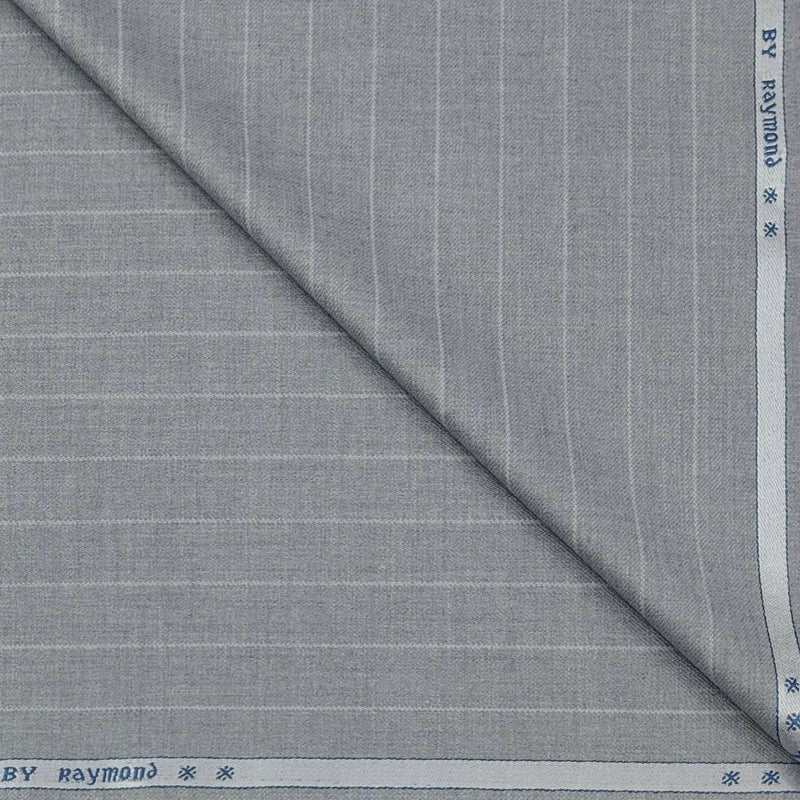 Suit Fabric Raymond Poly Viscose Broad Lining Color Silver