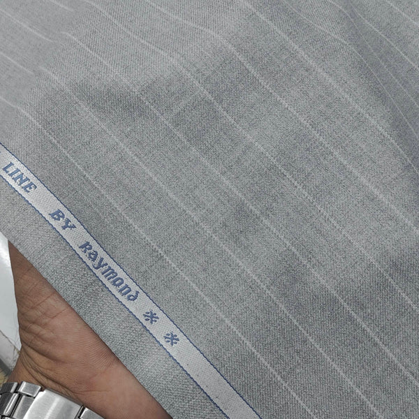 Suit Fabric Raymond Poly Viscose Broad Lining Color Silver