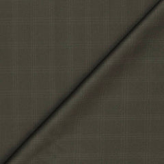 Trouser Fabric Raymond Poly Viscose Check Colour Cafe Noir Brown