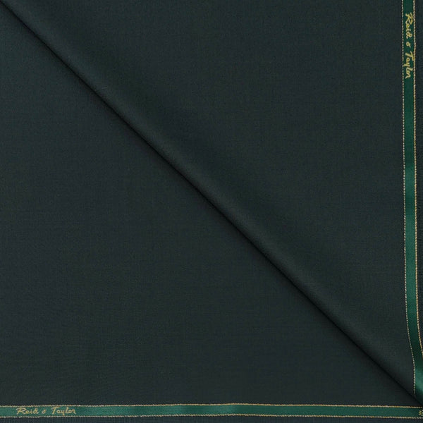 Trouser Fabric Reid & Taylor 90s Wool Blended Plain Color Dark Fedgrau Green