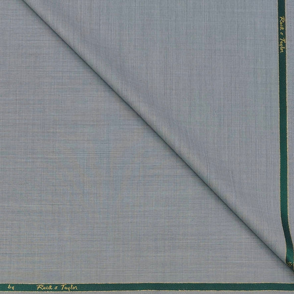 Trouser Fabric Reid & Taylor 90s Wool Blended Slub Color Silver