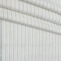 Shirt Fabric Linen Club Pure Linen Broad Lining Colour Brown N Off White