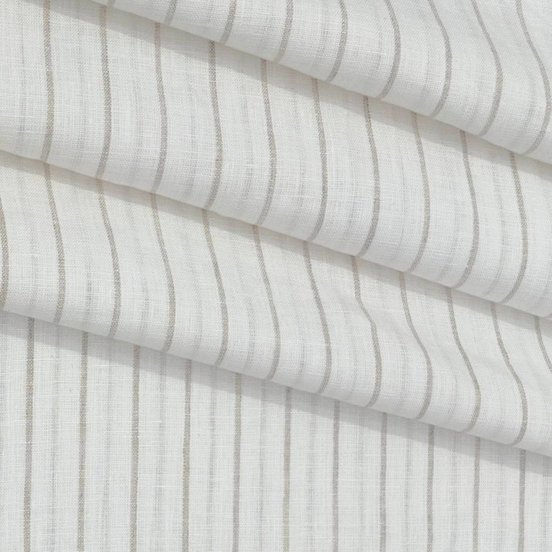 Shirt Fabric Linen Club Pure Linen Broad Lining Colour Brown N Off White