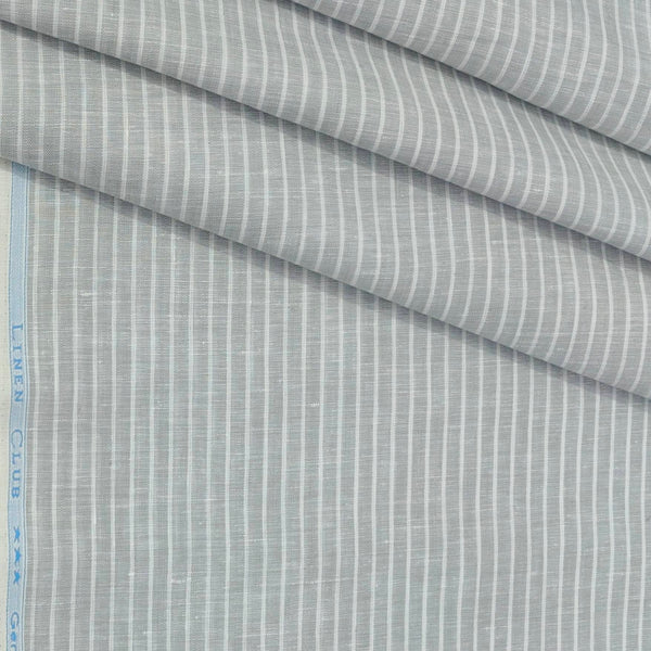 Shirt Fabric Linen Club Pure Linen Lining Colour Grey