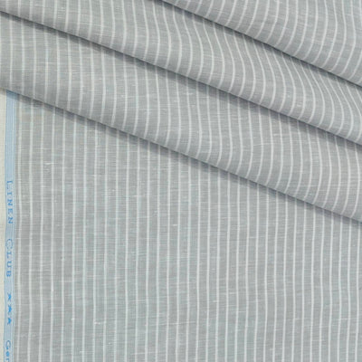 Shirt Fabric Linen Club Pure Linen Lining Colour Grey