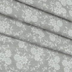 Shirt Fabric ManTire 100% Cotton Premium Linen Look Printed Colour Light Grey