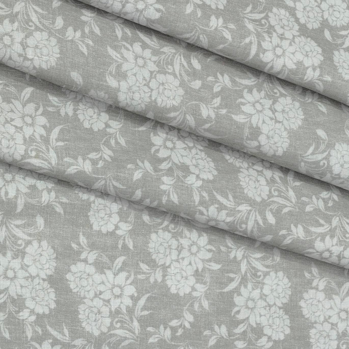 Shirt Fabric ManTire 100% Cotton Premium Linen Look Printed Colour Light Grey