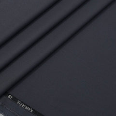 Trouser Fabric Siyaram 4Way Lycra Premium Plain Colour Greyish Blue