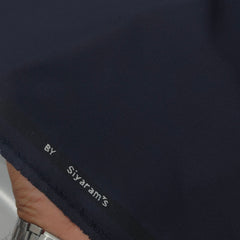 Trouser Fabric Siyaram 4Way Lycra Premium Plain Colour Dark Blue
