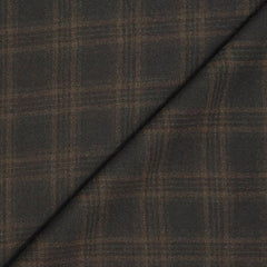 Tweed BlazerFabric Raymond Super 100s Count 100%Wool Check Colour Mocha Brown