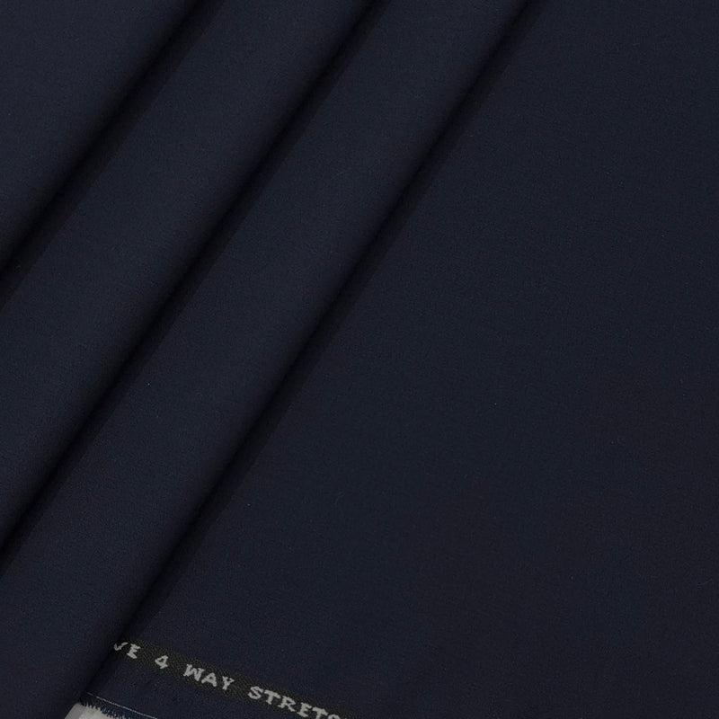 Trouser Fabric Graviera 4Way Lycra Premium Plain Color Dark Blue
