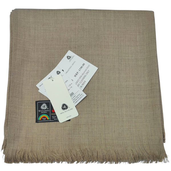 Modella Woollen Shawl Lohi Pashmina Rukh Light Brown