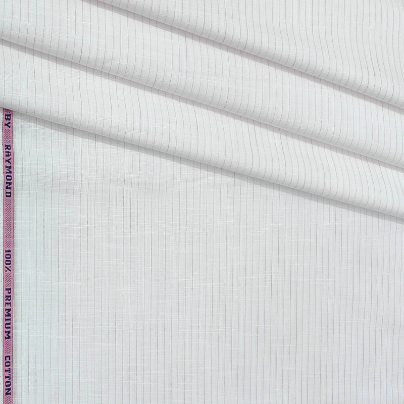 Shirt Fabric Raymond Pure Cotton Lining Colour Pink N White