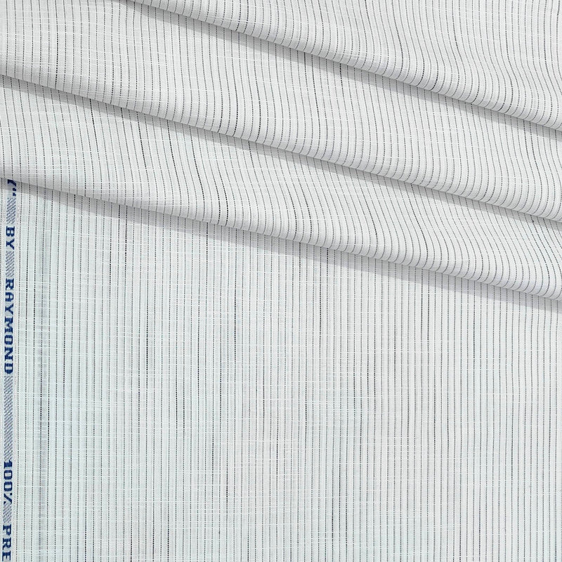 Shirt Fabric Raymond Pure Cotton Lining Colour Black N White