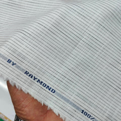 Shirt Fabric Raymond Pure Cotton Lining Colour Black N White