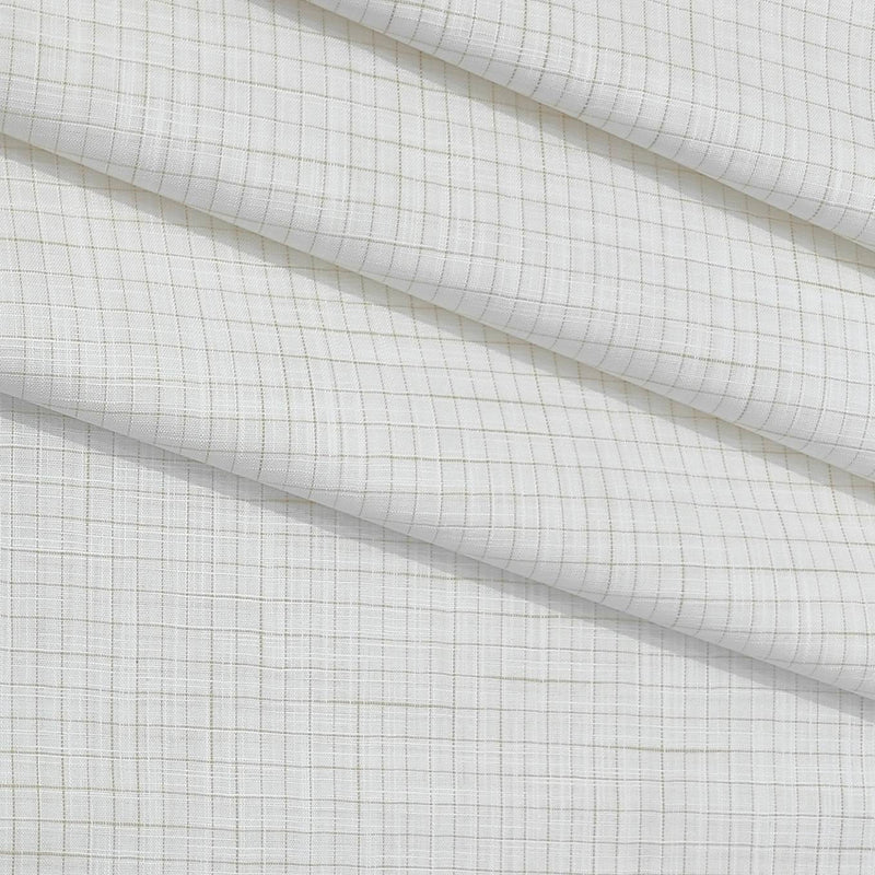 Shirt Fabric Raymond Pure Cotton Check Colour BrownN Off White