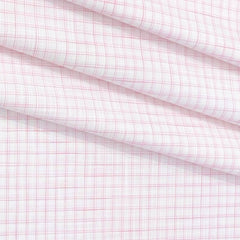 Shirt Fabric Raymond Pure Cotton Check Colour Pink N White