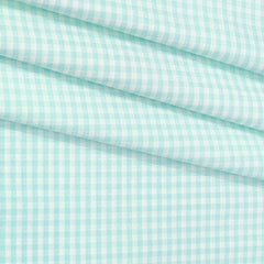 Shirt Fabric Raymond Pure Cotton Check Colour Mint Green
