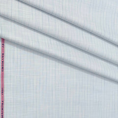 Shirt Fabric Raymond Pure Cotton Self Lining Colour Light Blue