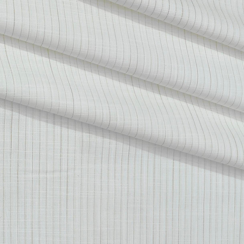 Shirt Fabric Raymond  100% Premium Cotton Lining Colour Brown N Off White