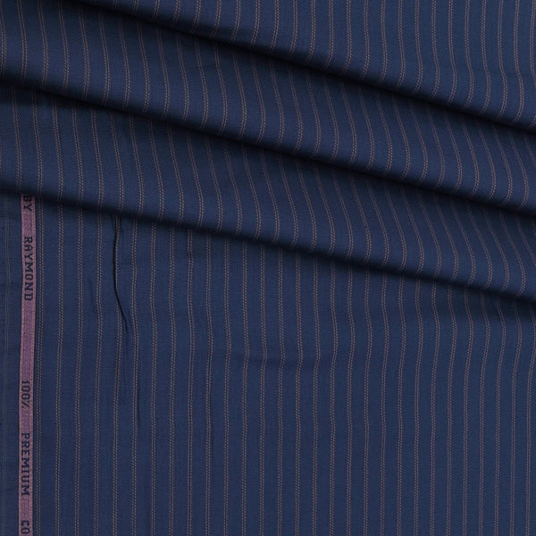 Shirt Fabric Raymond  100% Premium Cotton Lining Colour Indigo Blue