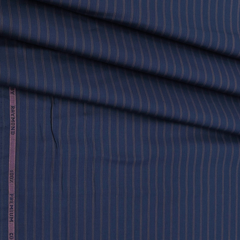 Shirt Fabric Raymond  100% Premium Cotton Lining Colour Indigo Blue