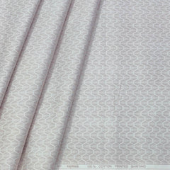 Shirt Fabric Raymond 100% Premium Cotton Printed Colour Pinkish Brown