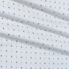 Shirt Fabric Raymond  100% Premium Cotton Printed Colour Blue N White