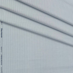 Shirt Fabric Raymond  100% Premium Cotton Lining Colour Silver Blue
