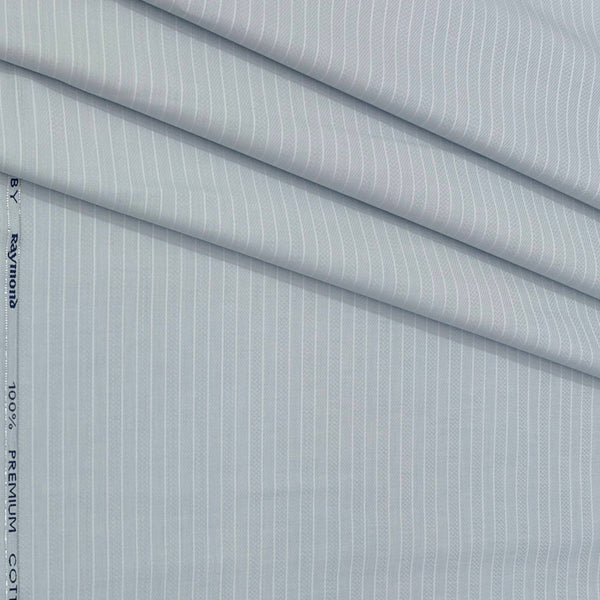 Shirt Fabric Raymond  100% Premium Cotton Lining Colour Silver Blue