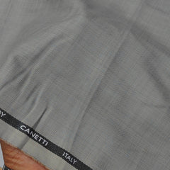Trouser Fabric Canetti Italy Luxury TR Check Colour Brownish Grey