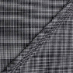 Trouser Fabric Canetti Italy Luxury TR Zig Zag Colour Black N Greyish