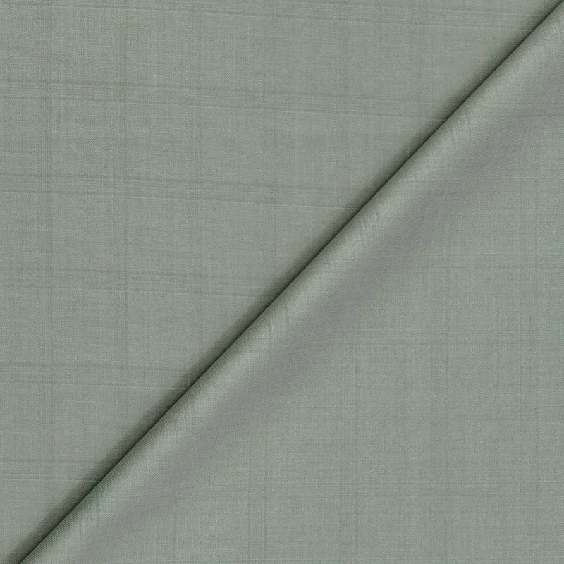 Trouser Fabric Canetti Italy Luxury TR Broad Check Colour Light Gin Green