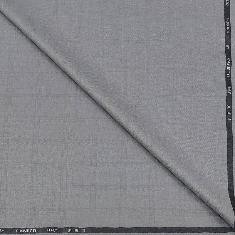 Trouser Fabric Canetti Italy Luxury TR Broad Check Colour Lavender Grey