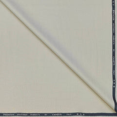 Trouser Fabric Canetti Italy Luxury TR Textured Colour Cream