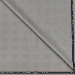 Trouser Fabric Canetti Italy Luxury TR Broad Check Colour Biscuit Brown