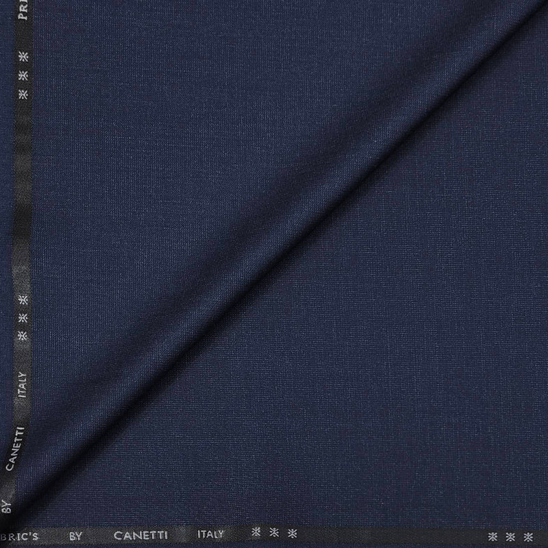 Trouser Fabric Canetti Italy Luxury TR Textured Colour Denim Blue