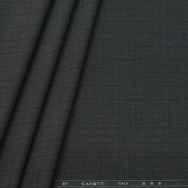 Trouser Fabric Canetti Italy Luxury TR 4Way Lycra Check Colour Nevado Grey