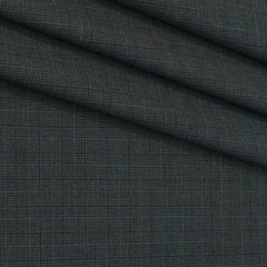 Trouser Fabric Canetti Italy Luxury TR 4Way Lycra Check Colour Lava Grey