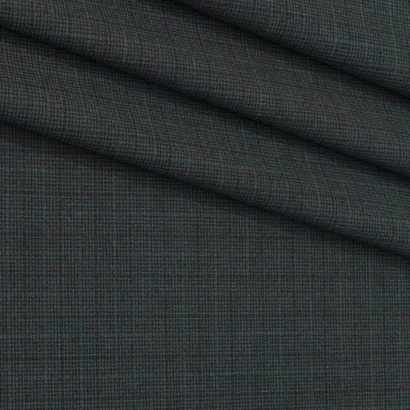 Trouser Fabric Canetti Italy Luxury TR 4Way Lycra Check Colour Lava Grey