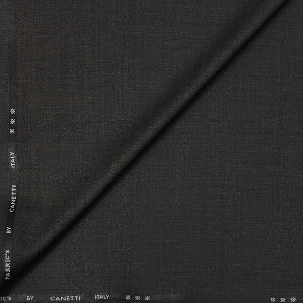 Trouser Fabric Canetti Italy Luxury TR Slub Colour Brunette Brown