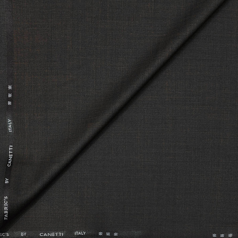 Trouser Fabric Canetti Italy Luxury TR Slub Colour Brunette Brown