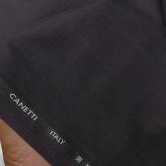 Trouser Fabric Canetti Italy Luxury TR Check Colour Wine