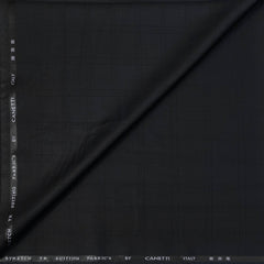 Trouser Fabric Canetti Italy Luxury TR Broad Check Colour Steal Grey