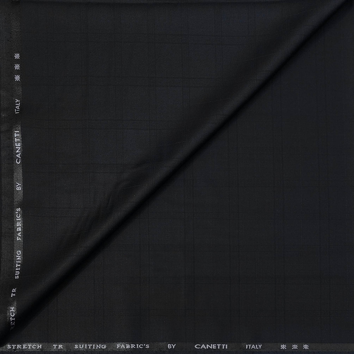 Trouser Fabric Canetti Italy Luxury TR Broad Check Colour Steal Grey